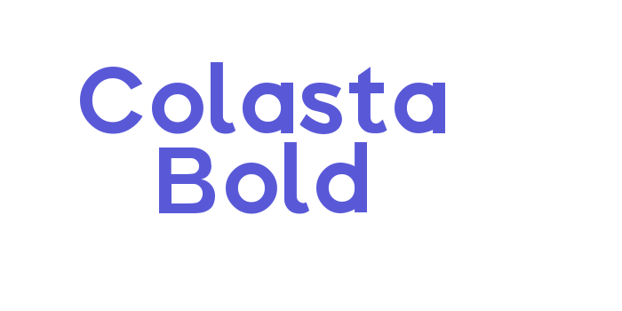 Colasta Bold Font