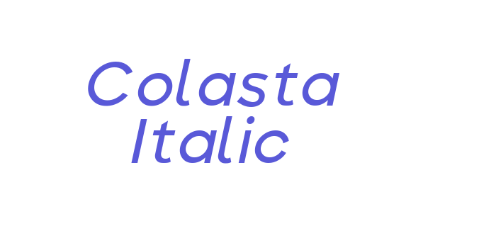 Colasta Italic Font Download