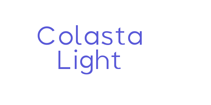 Colasta Light Font Download