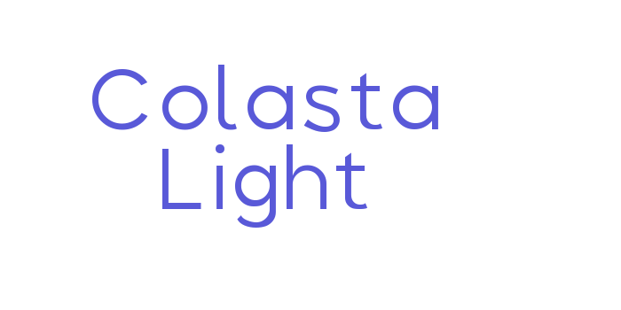 Colasta Light Font