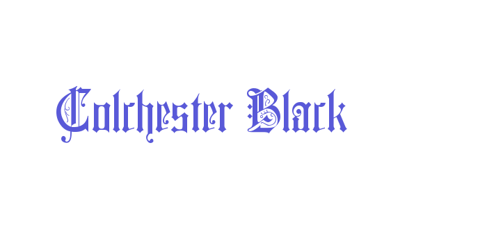 Colchester Black Font Download