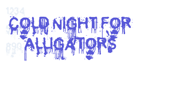 Cold Night for Alligators font free