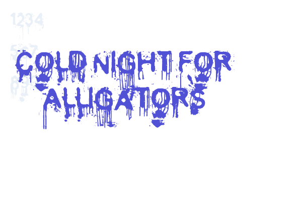 Cold Night for Alligators Font Download