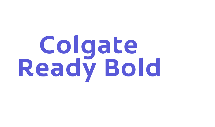 Colgate Ready Bold Font Download