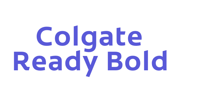 Colgate Ready Bold Font Download