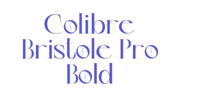 Colibre Bristole Pro Bold Font Download