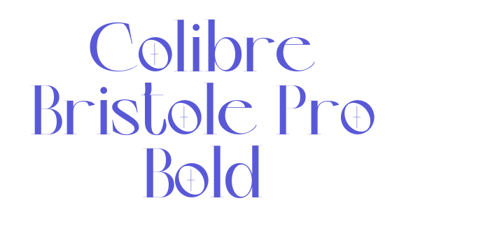 Colibre Bristole Pro Bold Font