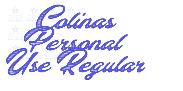 Colinas Personal Use Regular font free