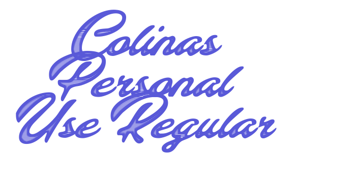 Colinas Personal Use Regular Font Download