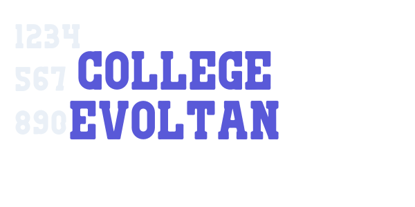 College Evoltan font free