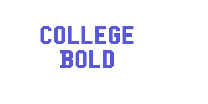 College Bold Font Download