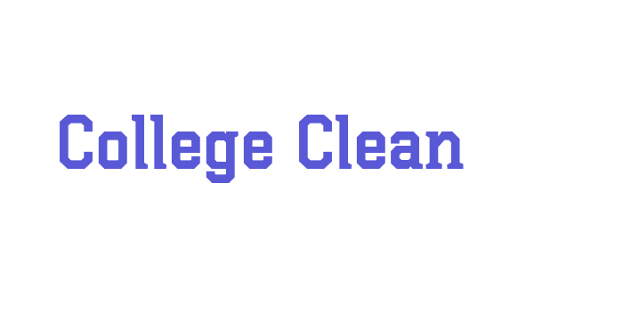 College Clean Font Download