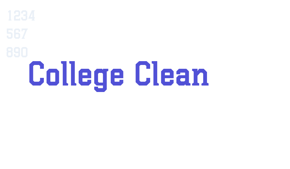 College Clean-font-download