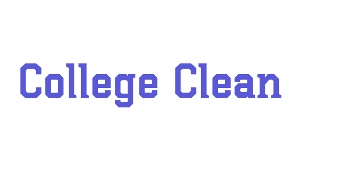 College Clean Font