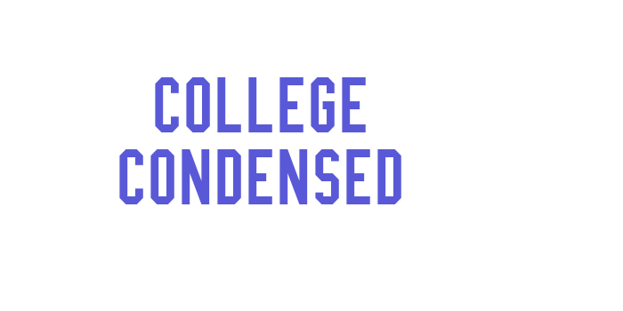 College Condensed Font Download