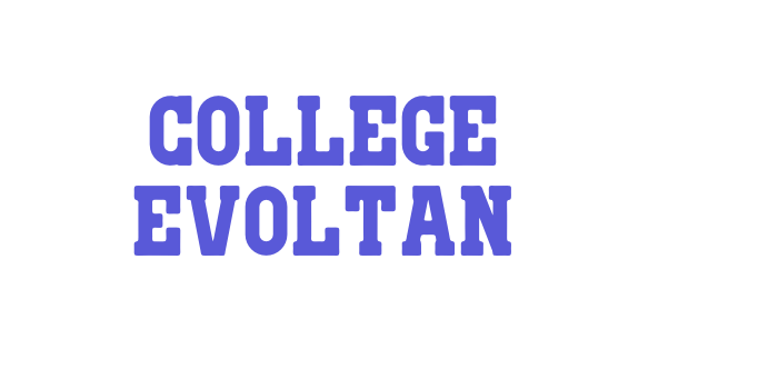 College Evoltan Font Download