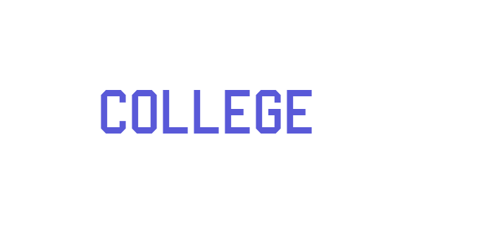 College Font Download