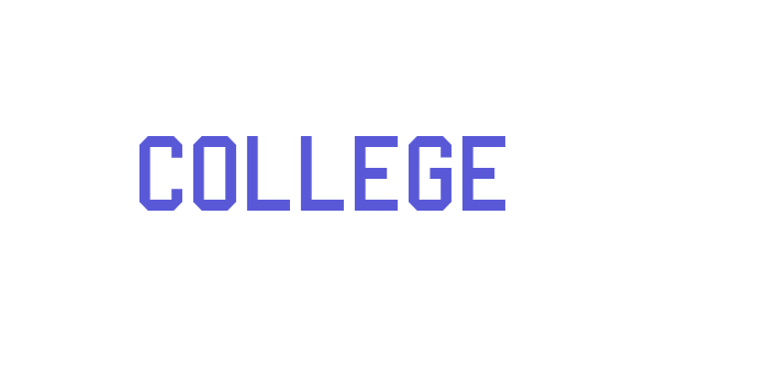 College Font