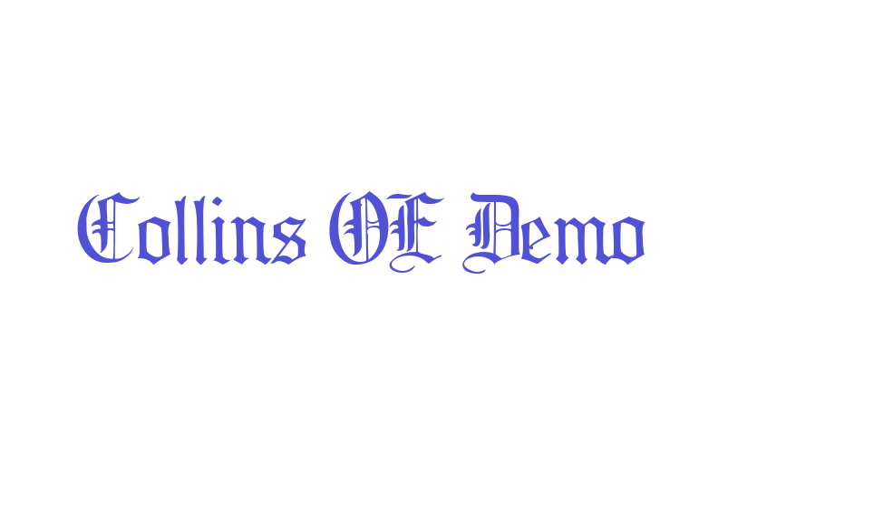 Collins OE Demo-font-download