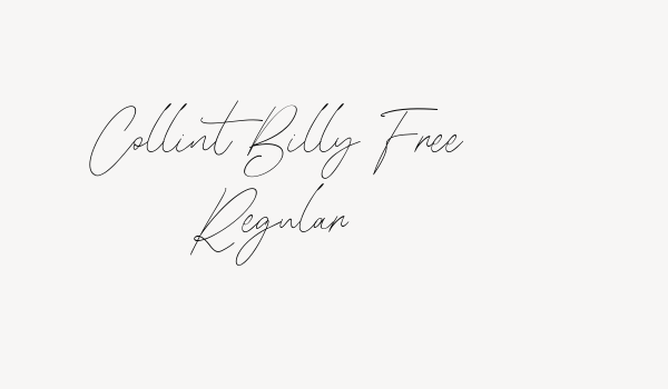 Collint Billy Free Regular Font