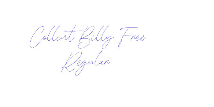 Collint Billy Free Regular Font Download