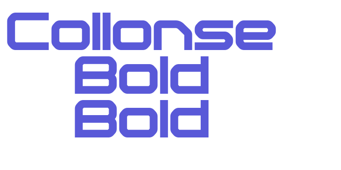 Collonse Bold Bold Font