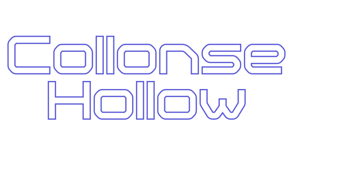 Collonse Hollow Font