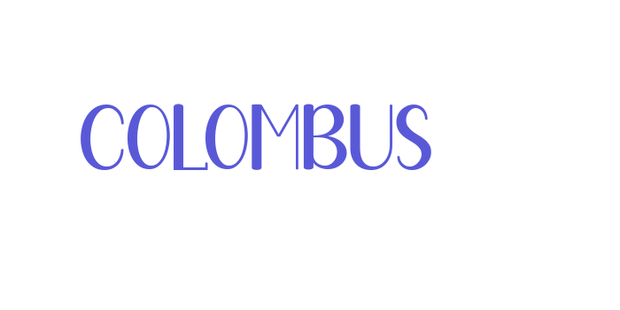 Colombus Font