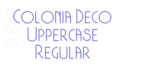 Colonia Deco Uppercase Regular font free