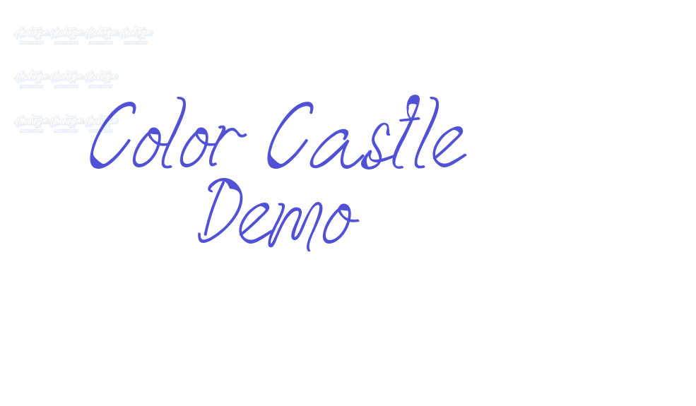 Color Castle Demo-font-download