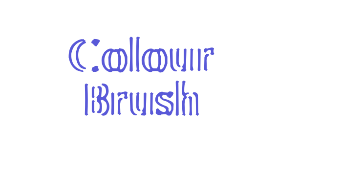 Colour Brush Font