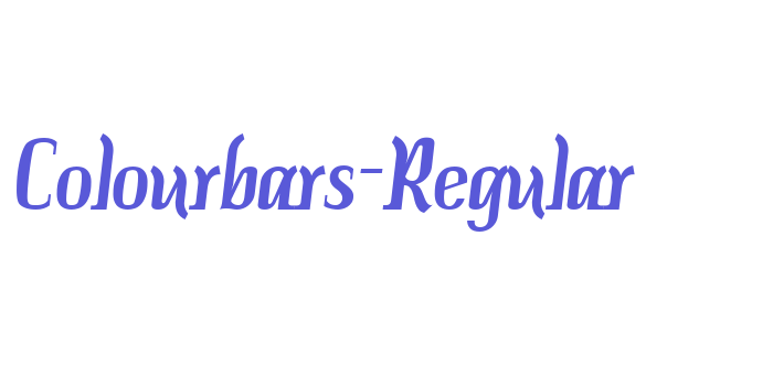 Colourbars-Regular Font Download