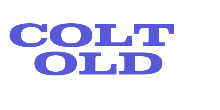 Colt Bold Font