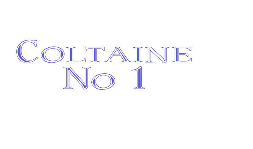 Coltaine No 1 Font Download