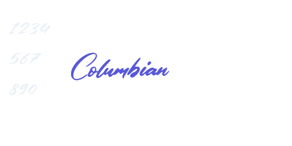 Columbian font free