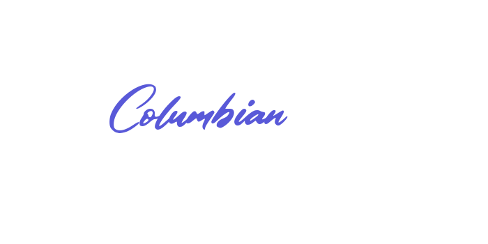 Columbian Font