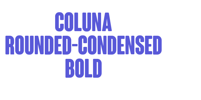 Coluna Rounded-Condensed Bold Font Download