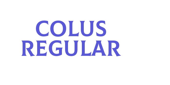 Colus Regular Font Download