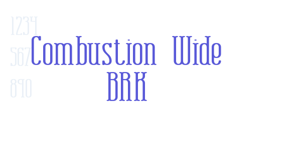 Combustion Wide BRK font free