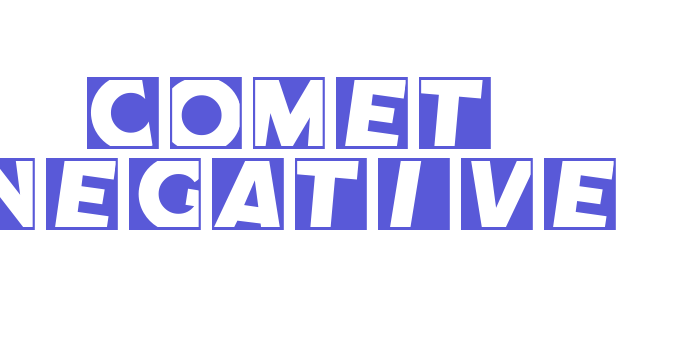 Comet Negative Font Download