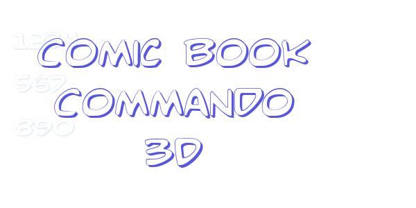 Comic Book Commando 3D font free