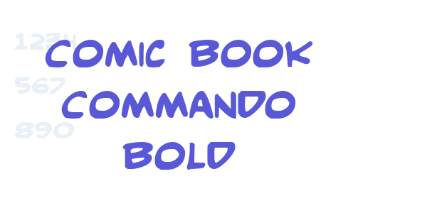 Comic Book Commando Bold font