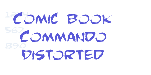 Comic Book Commando Distorted font