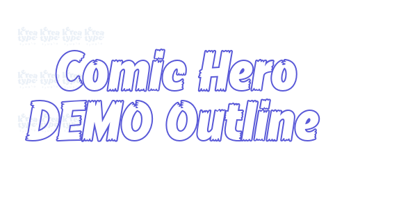 Comic Hero DEMO Outline font free