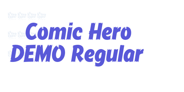 Comic Hero DEMO Regular font free