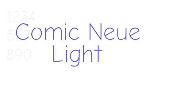 Comic Neue Light font free