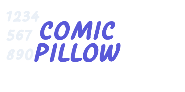 Comic Pillow font