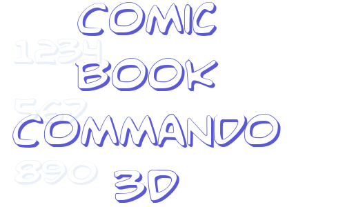 Comic Book Commando 3D Font Download