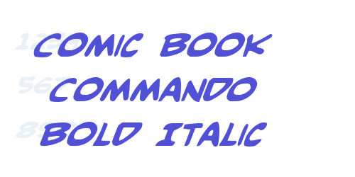 Comic Book Commando Bold Italic-font-download