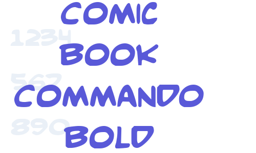 Comic Book Commando Bold Font Download